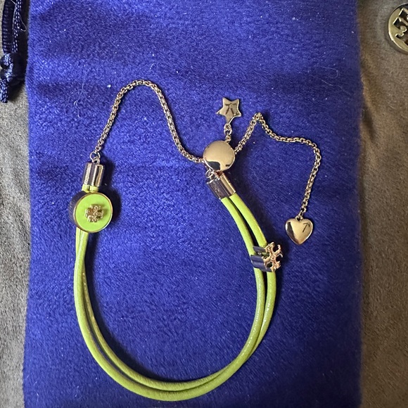 ❇️TORY BURCH❇️Lime Green❇️Kira Slider Bracelet BNIB - Picture 2 of 7